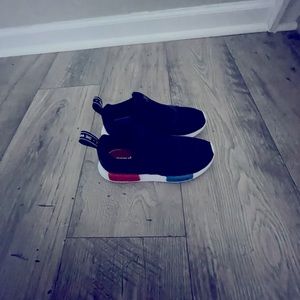 Black Adidas. Little boys size 13